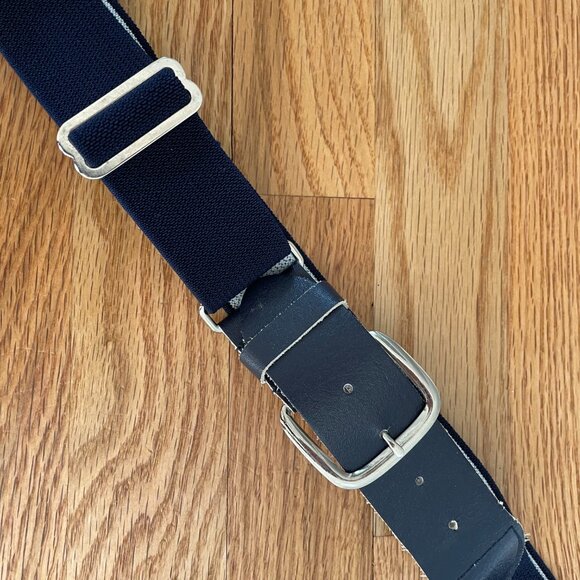 Navy Blue Adjustable Waist Baseball Belt Youth Kids - Picture 4 of 10